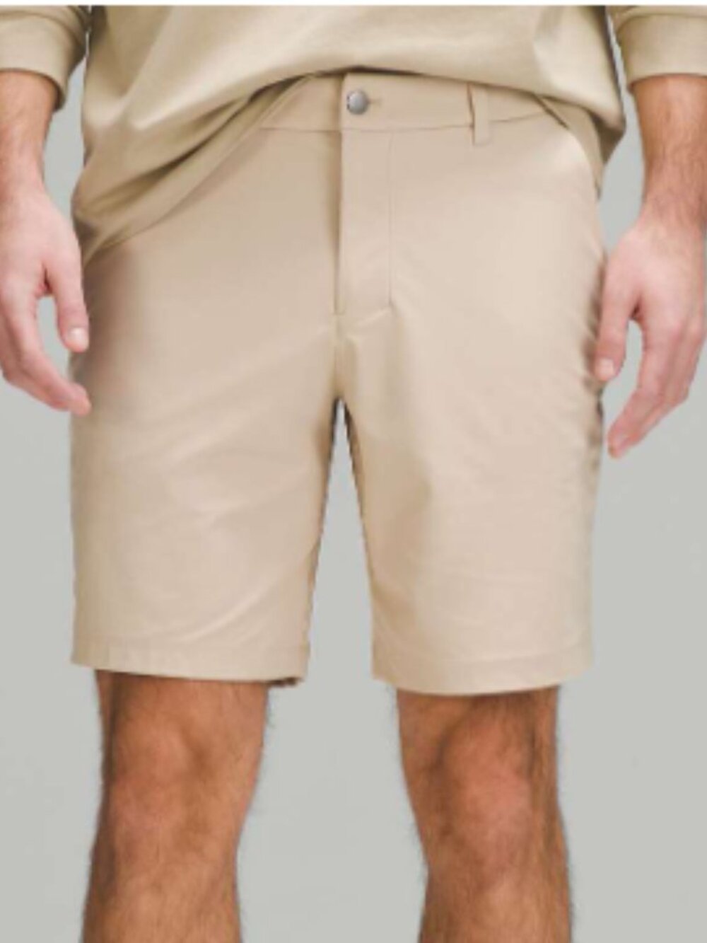 Lululemon Men's ABC Classic Fit Short 9" Warpstream Size 32 in Trench Tan Casual